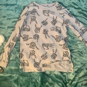 Skull Grunge long sleeved shirt